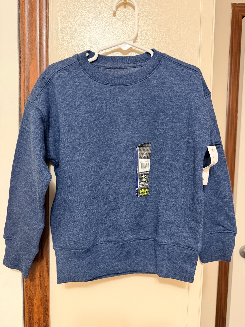 Athletic Works Blue Kids Crewneck Sweatshirt